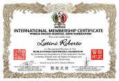 World Police Martial Arts Federation - Certificato di Membership Internazionale